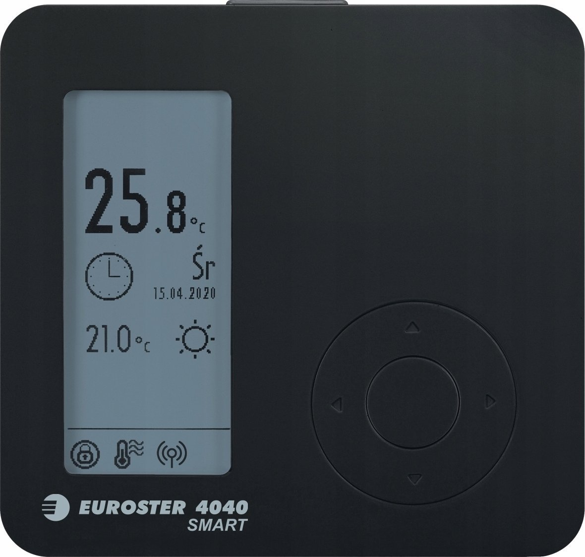 Euroster Programowany regulator temperatury Euroster 4040 SMART, kolor czarny
