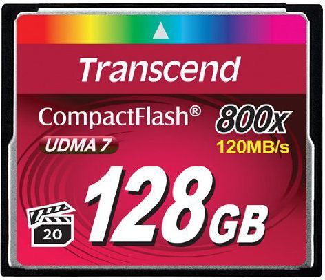 Karta Transcend 800x Compact Flash 128 GB (TS128GCF800)