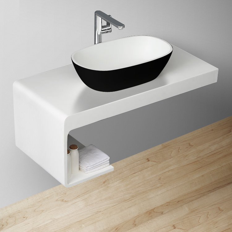 Umywalka EAGO Umywalka nablatowa z konglomeratu StoneArt gat2