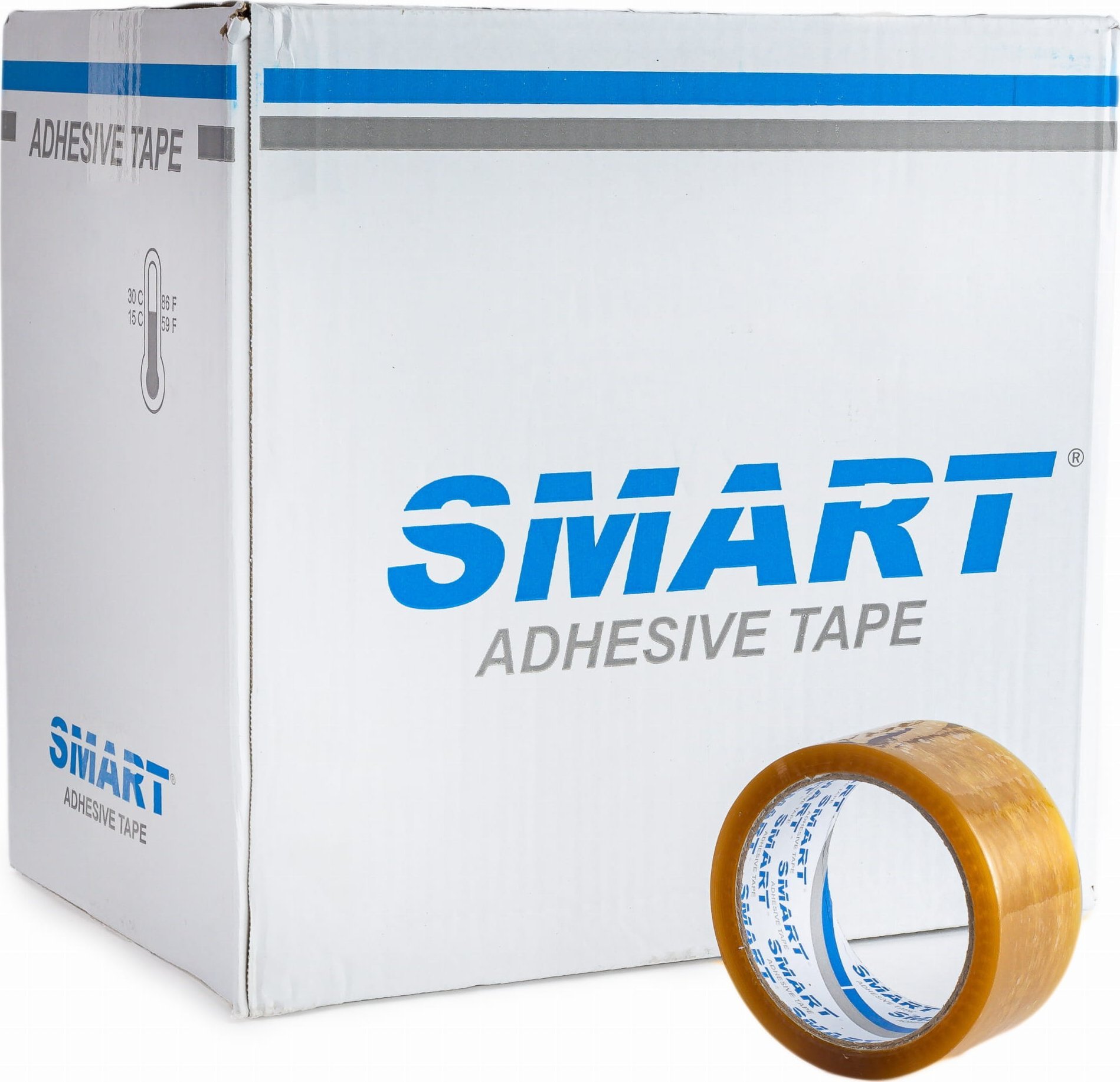 Smart Taśma Pakowa SMART Transparent Kauczuk Naturalny (SOLVENT) 48/60y - 36 szt.