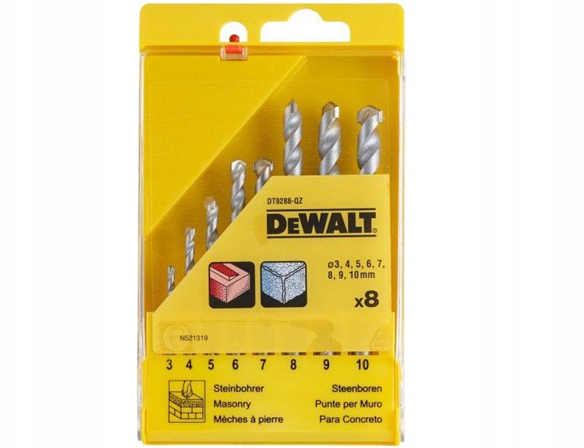 Wiertło Dewalt Zestaw 8cz. (DT9288-QZ)