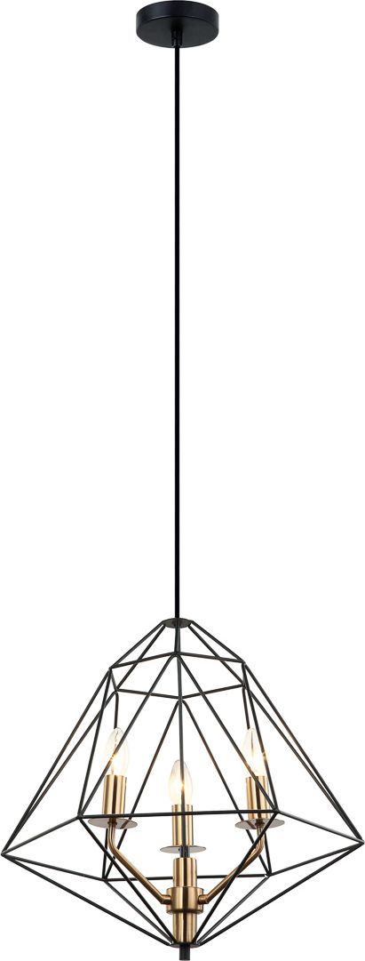 Lampa wisząca Italux Maresmo industrial czarny (PEN-6369-3-BKBR)