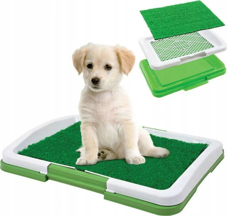 Aptel NUXIE Kuweta z trawą dla szczeniąt do nauki czystości 34cm x 47cm x 6cm