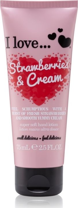 I love I LOVE_Super Soft Hand Lotion krem do rąk Strawberries Cream 75ml