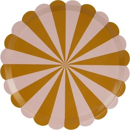 Talerzyki paski 21cm 6szt