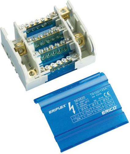 ERICO Blok dystrybucyjny 1P 6x10-35mm2 TD 100/125A (563820)