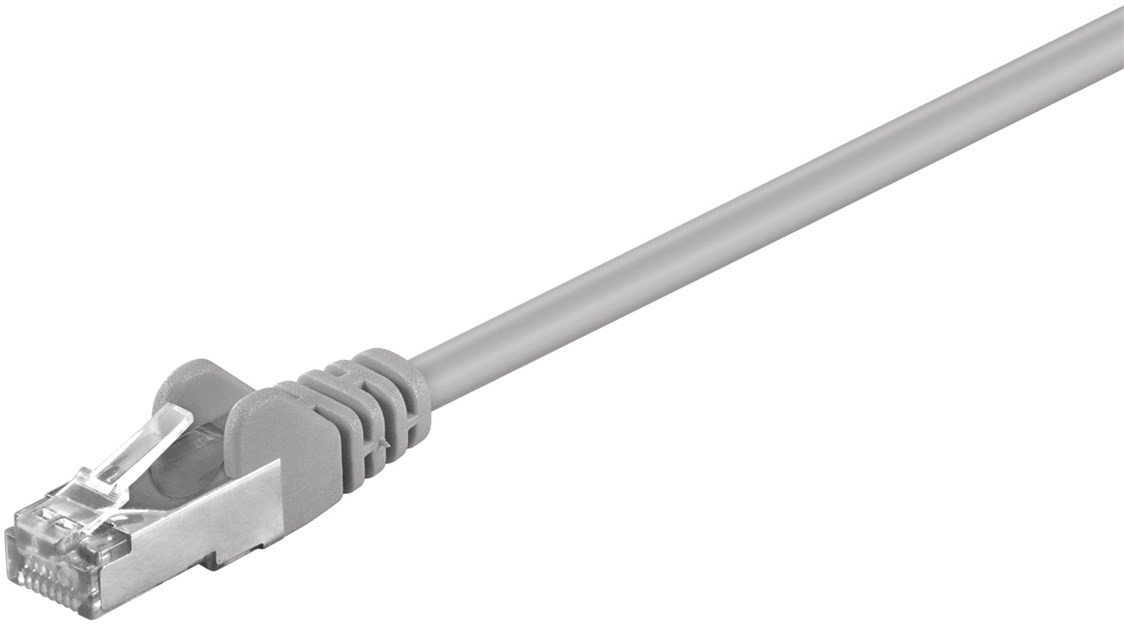 Goobay | CAT 5e | Kabel sieciowy | Foliowana skrętka nieekranowana (F/UTP) | Męski | RJ-45 | Męski | RJ-45 | Szary | 10 m