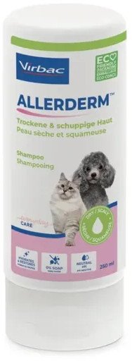 Virbac Allerderm szampon do skóry suchej i łuszczącej się dla psów i kotów 250 ml