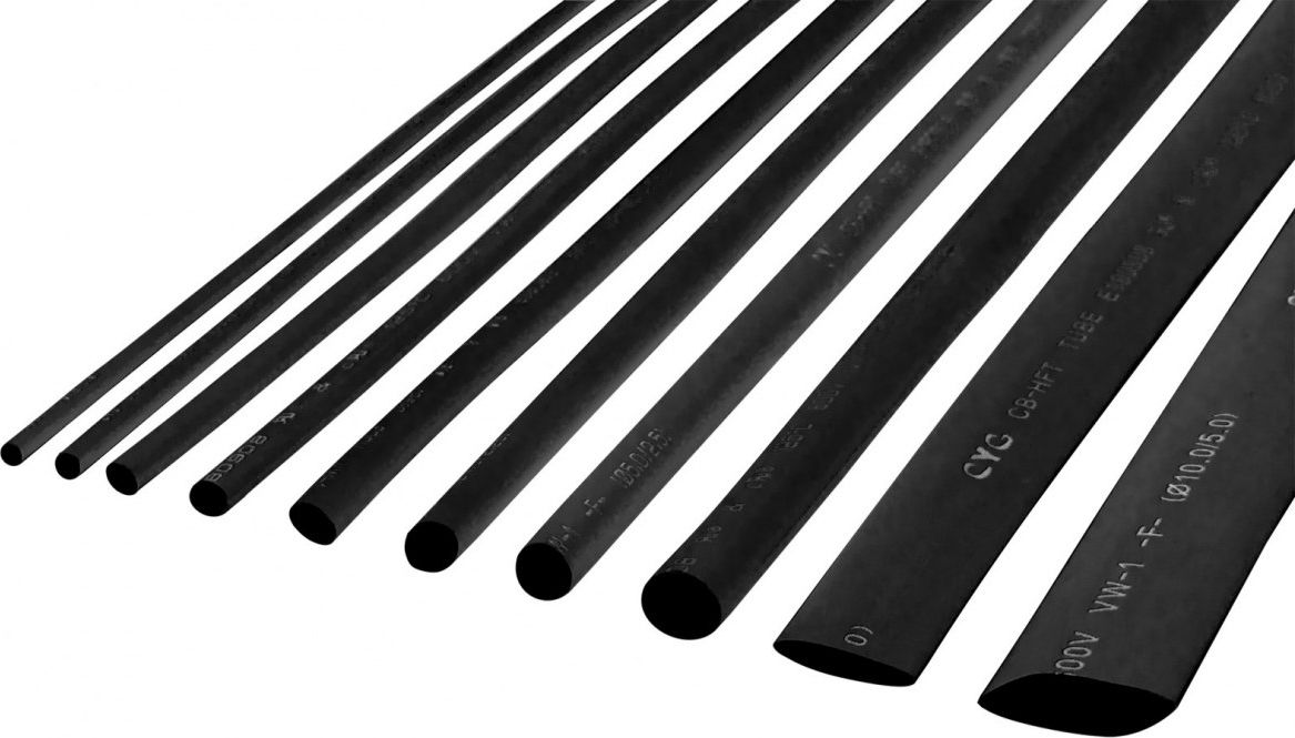 Cabletech Rurka termokurczliwa 1,5mm x 1m czarna (LEC-NAR0242.1)