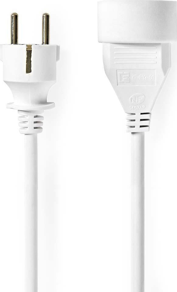 Kabel zasilający Nedis Nedis PEXC103EWT kabel zasilające Biały 3 m