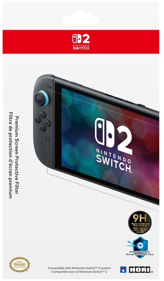 HORI SWITCH2 Folia Premium 9H z niebieskim filtrem
