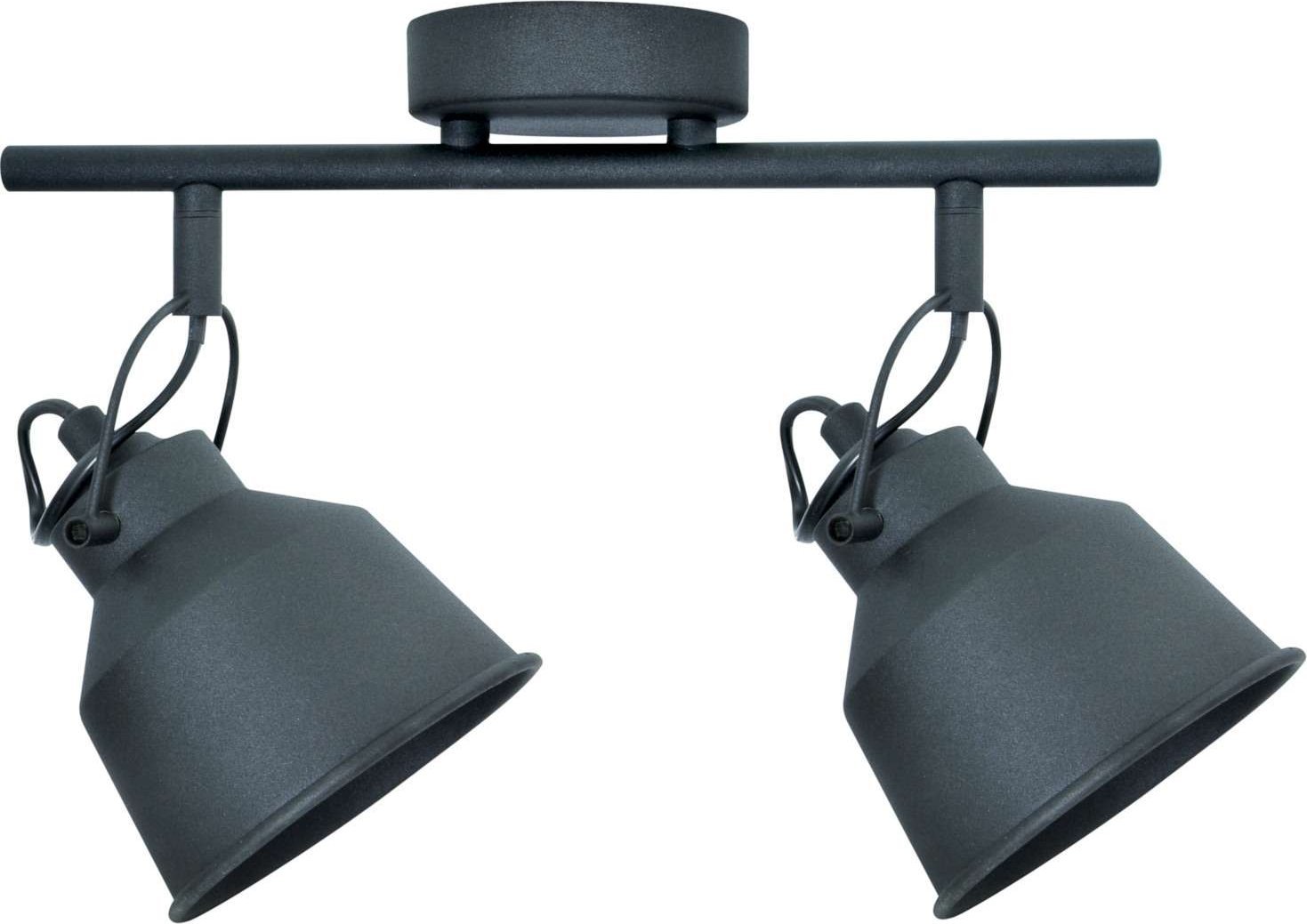 Lampa sufitowa Sanico Lampa sufitowa Polux Niko 2 E14 czarny mat