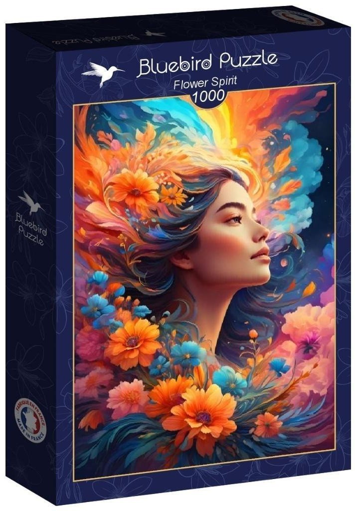 Puzzle 1000 Piękność z kwiatami we włosach