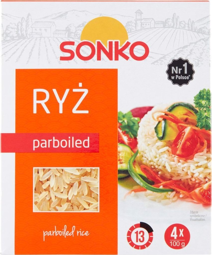 SONKO Sonko Ryż parboiled 400 g (4 x 100 g)