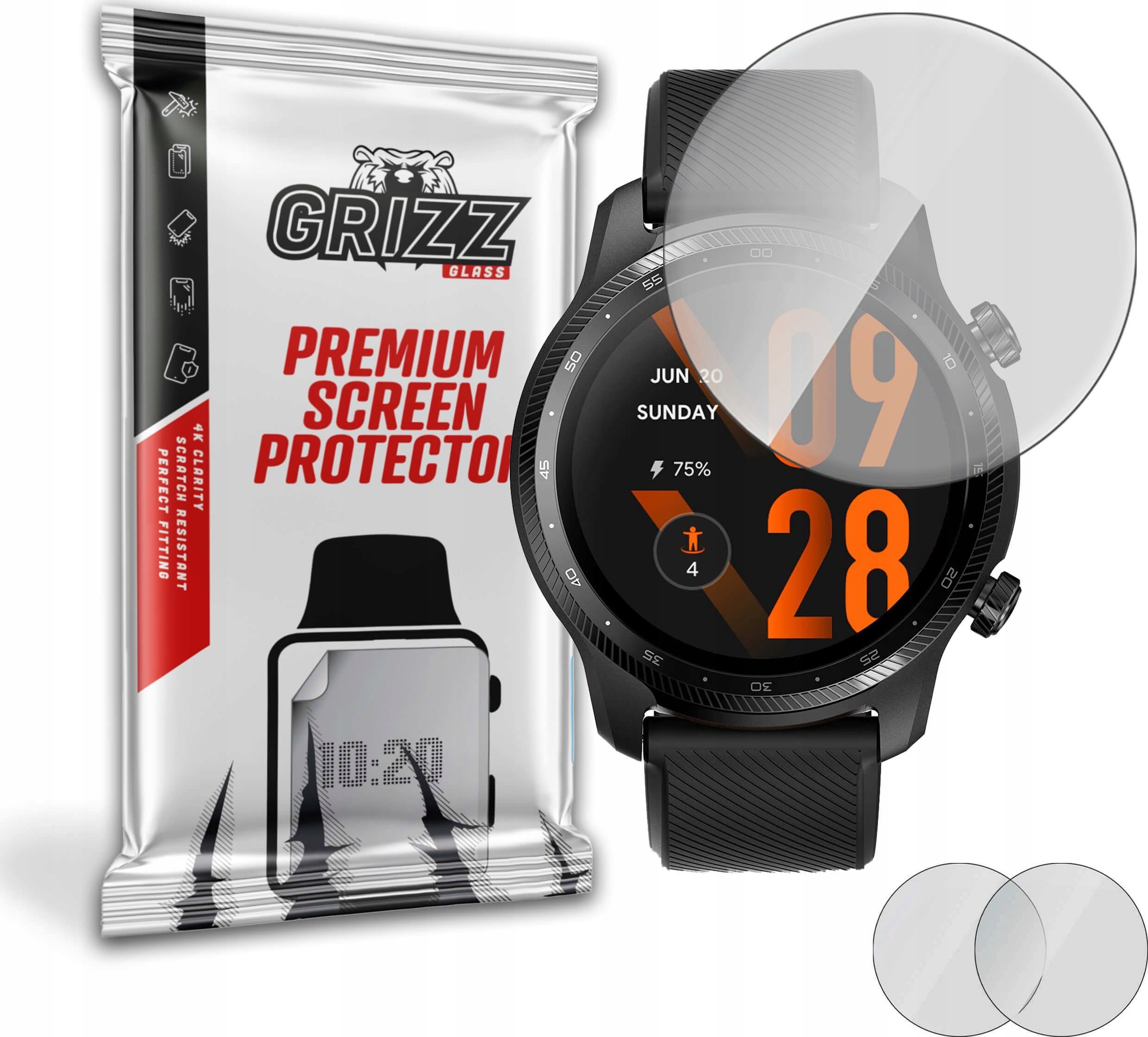 GrizzGlass Folia matowa Grizz TicWatch 3 Pro Ultra