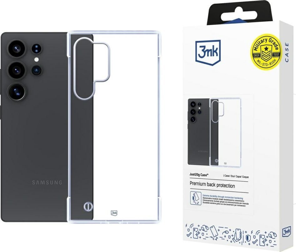 3MK Etui Just20g Clear Case do Samsung Galaxy S25 Ultra