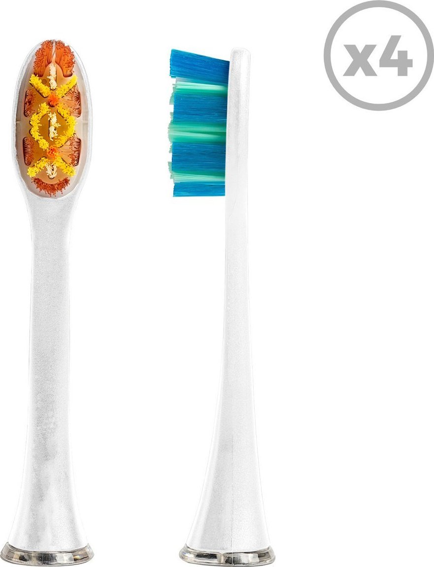 Końcówka Smiley Końcówki do szczoteczki sonicznej Smiley Pro - Pro White 4 szt. białe