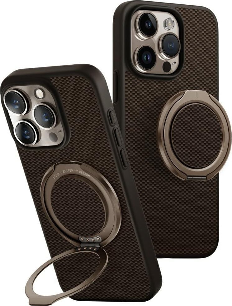 Case UNIQ Keva Air for iPhone 16 Pro Magclick Charging GripFit brown