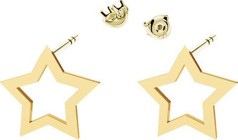 Radziszewska Jewellery Kolczyki Pozłacane Gwiazdki