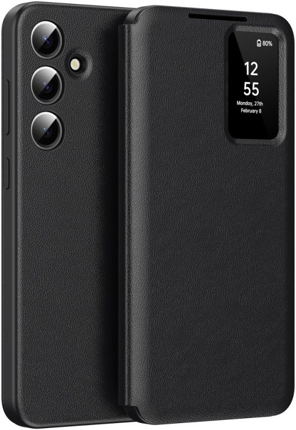 Etui z klapką Supero Smart View do Samsung Galaxy S22, czarne