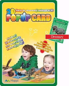 Dinozaury. Karty do obserwacji zwierząt w 3D (1032826)