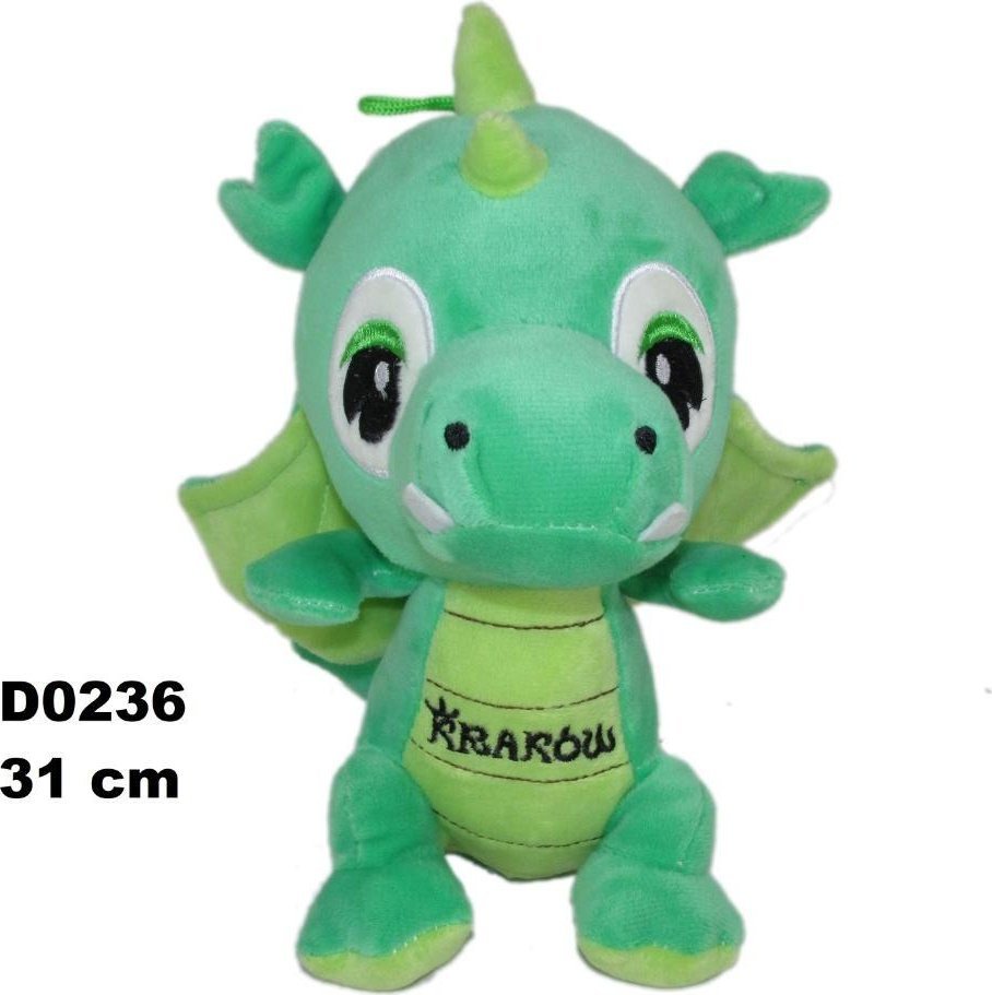 Smok "Kraków" ciemny zielony 31cm