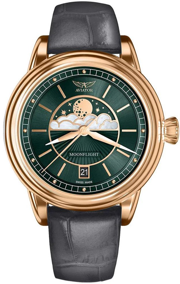 Zegarek damski Aviator V.1.33.2.263.4GM szary