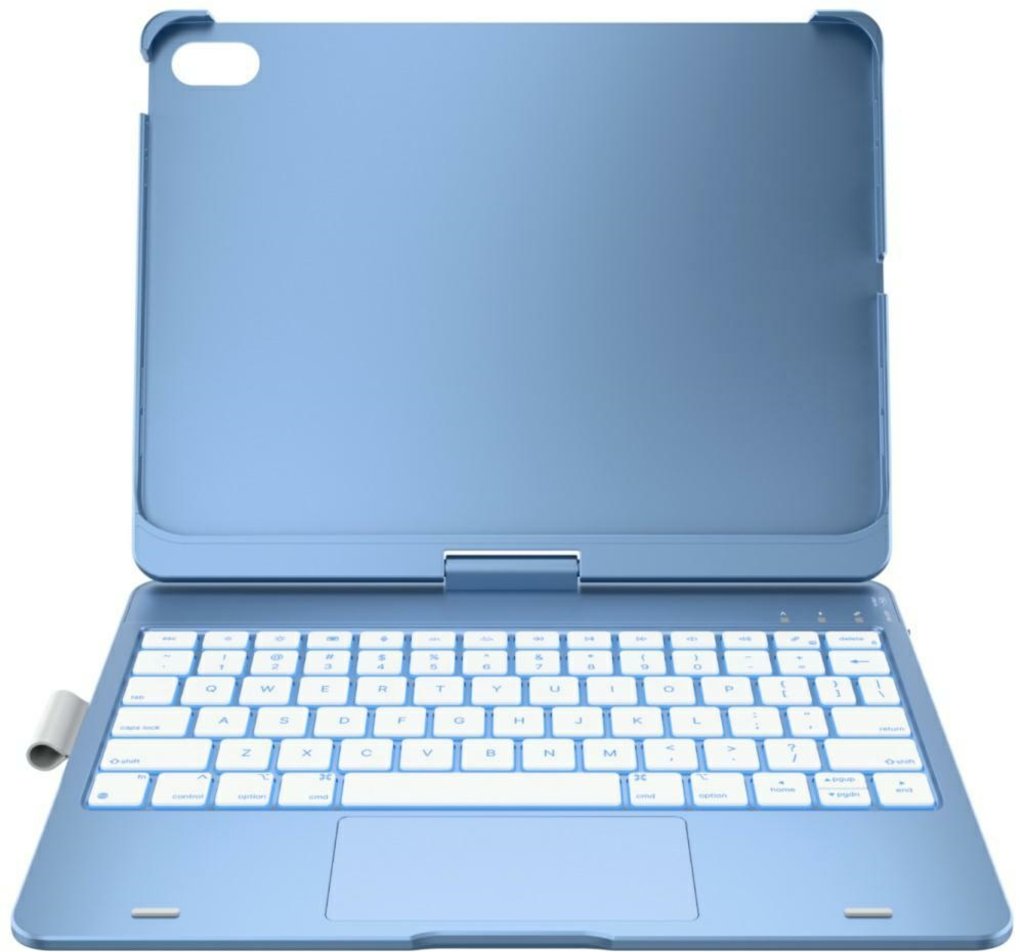 Etui Typecase Flexbook Touch z klawiaturą do iPad 11" (A16) 2025 / iPad 10.9" 2022 jasno niebieski
