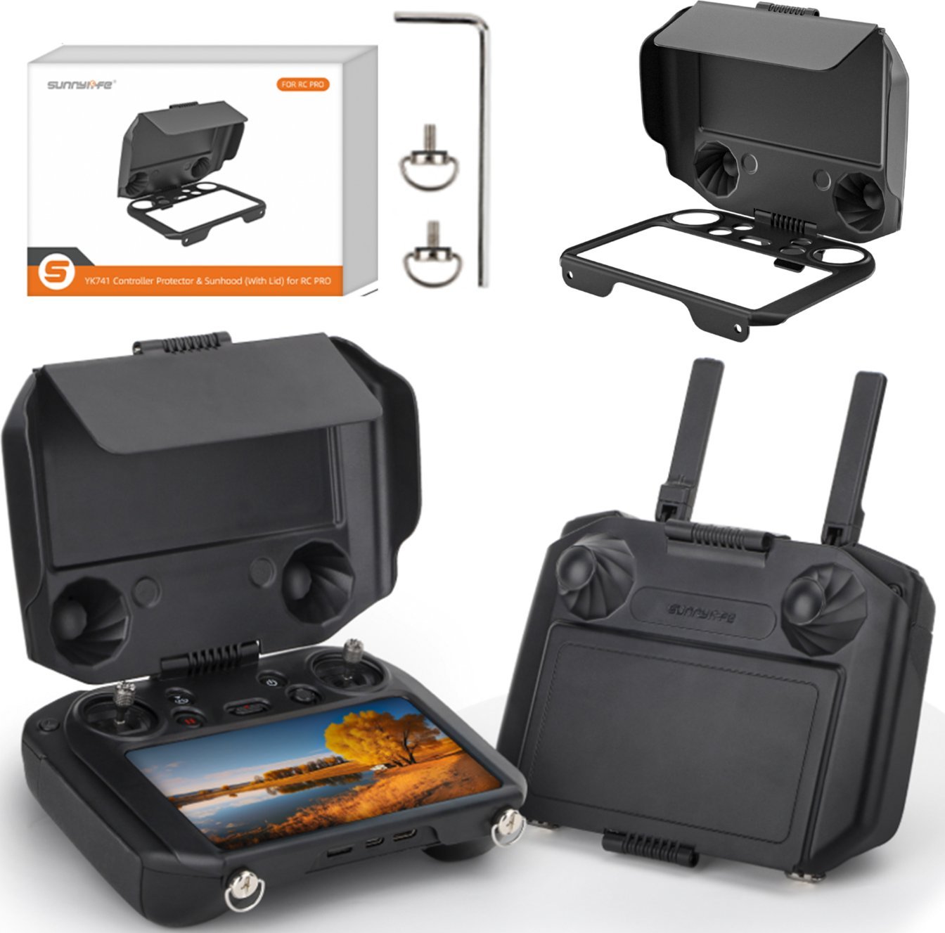 SunnyLife OSŁONA OCHRONNA PRZECIWSŁONECZNA 2W1 NA EKRAN KONTROLERA DO DJI RC PRO