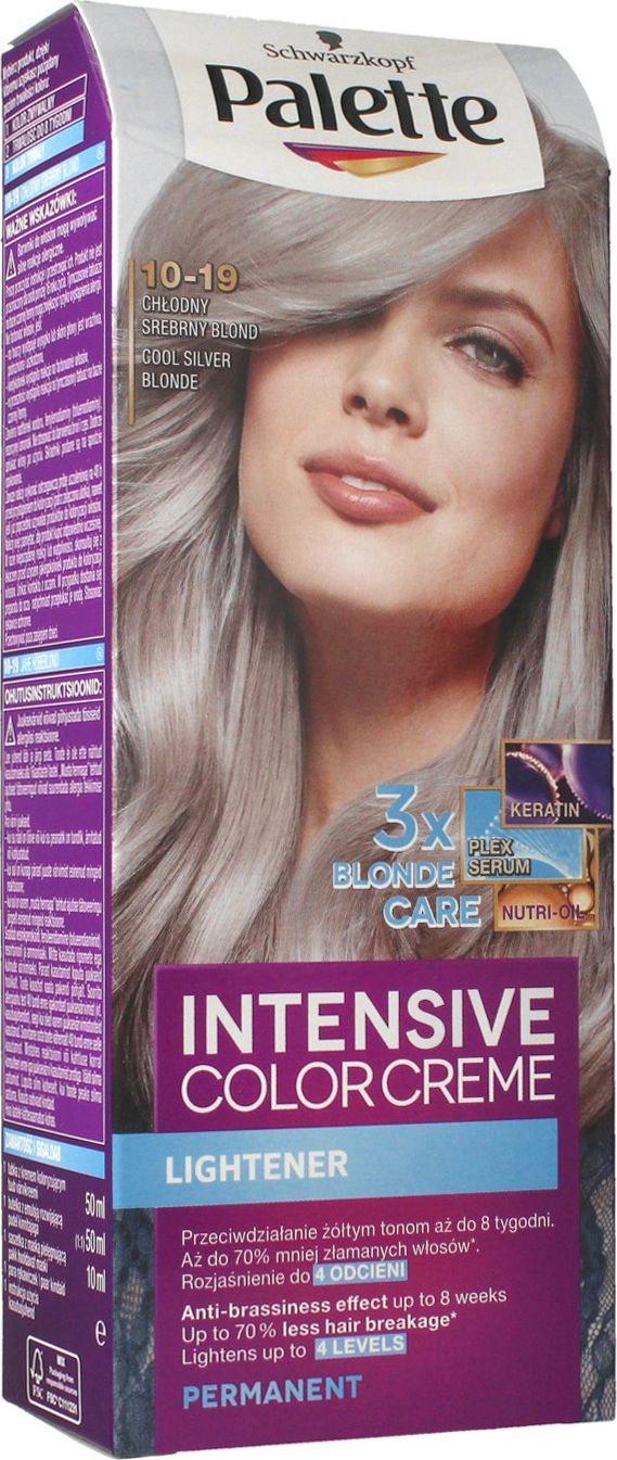 Schwarzkopf Farba do włosów w kremie 10-19 Chłodny Srebrzysty Blond