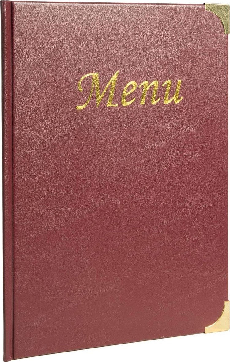 Securit ® A4 BASIC okładka menu w czerwonym