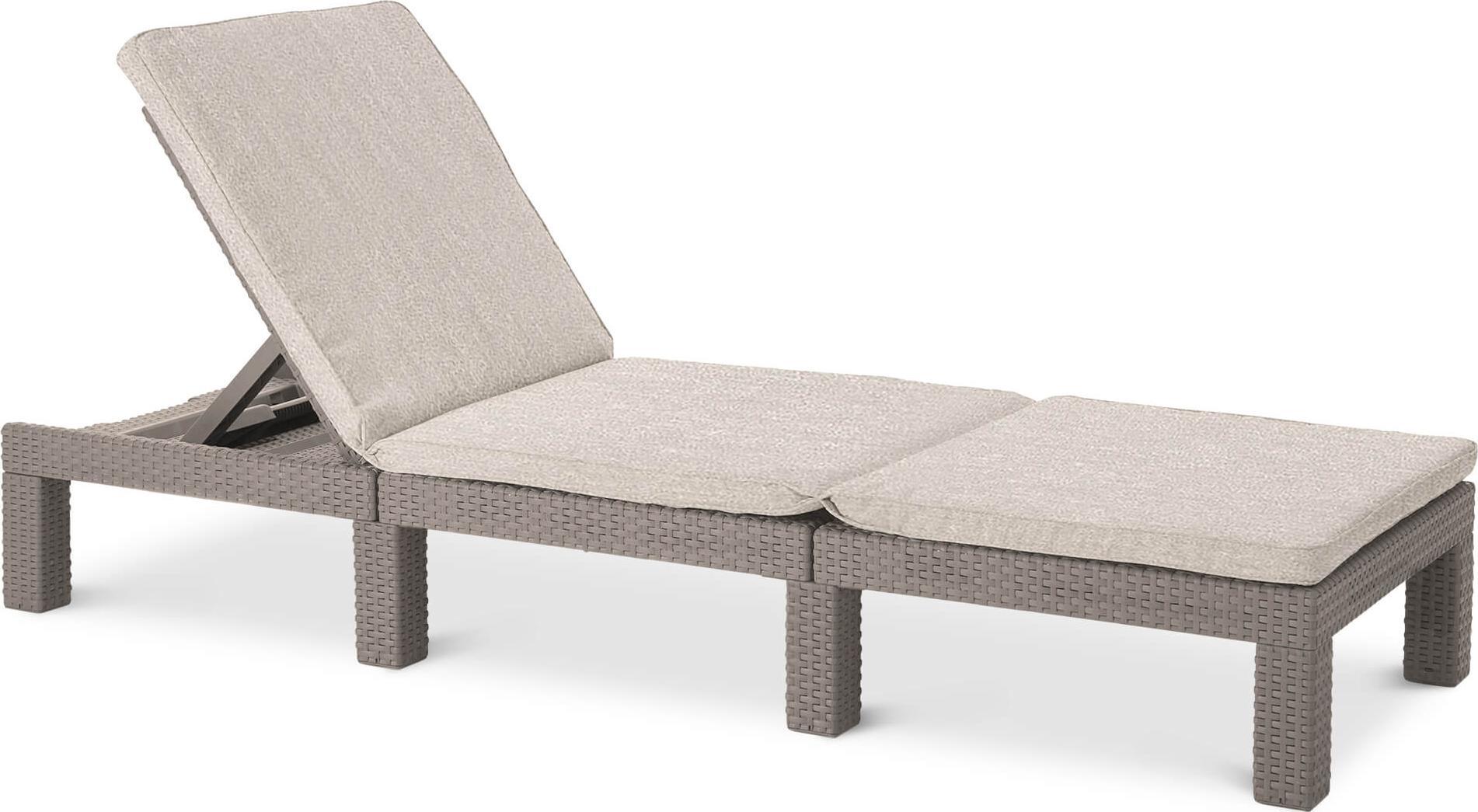 Allibert Leżak Daytona z poduszką, cappuccino