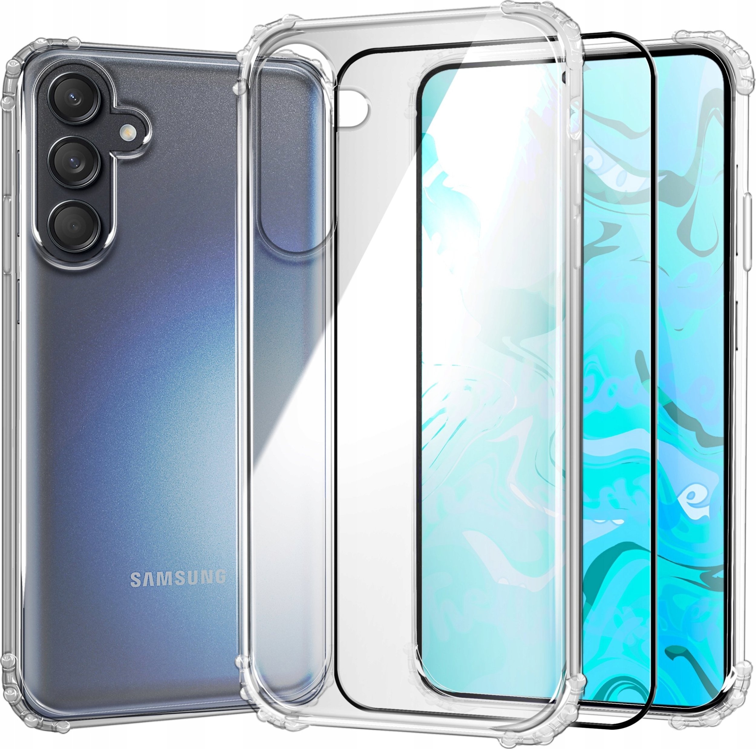 Hello Case ETUI PANCERNE DO GALAXY M52 / M55 SILIKON SLIM | CASE SZKŁO HARTOWANE