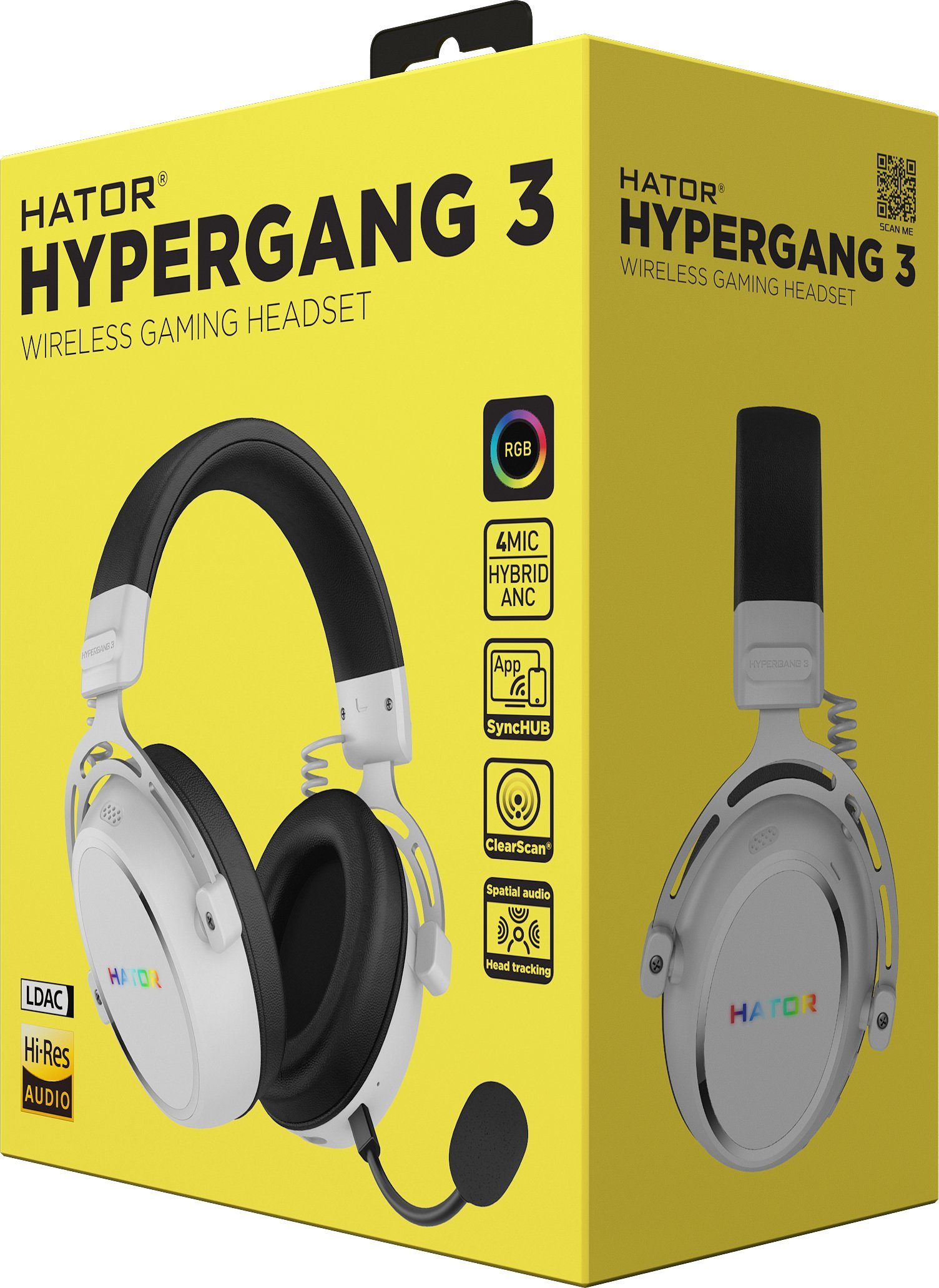 Słuchawki Hator Hypergang 3 Wireless Białe (ESH56)