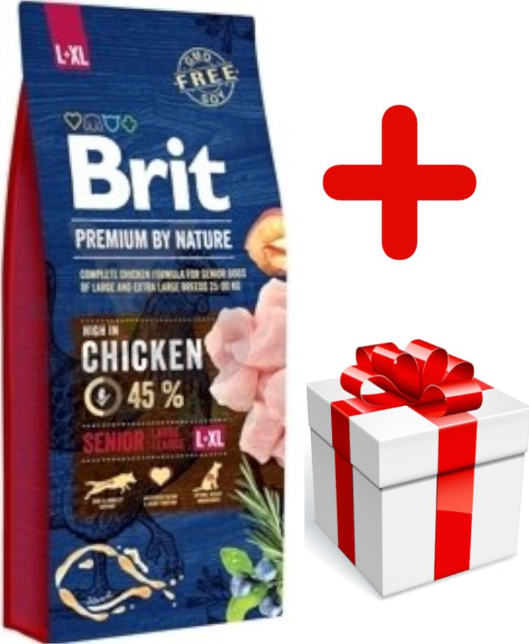 Brit BRIT Premium By Nature Senior L+XL 15kg + niespodzianka dla psa GRATIS!