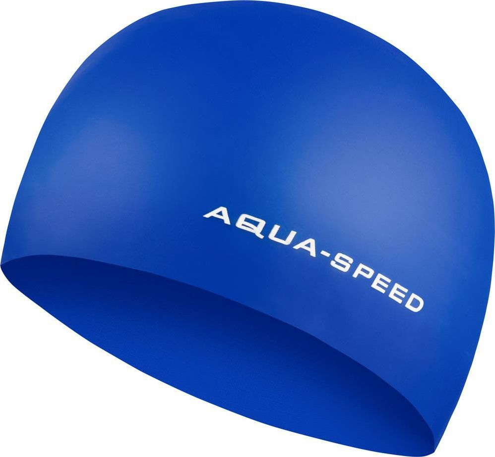 Aqua-Speed Czepek pływacki z silikonu 3D CAP niebieski Aqua-Speed