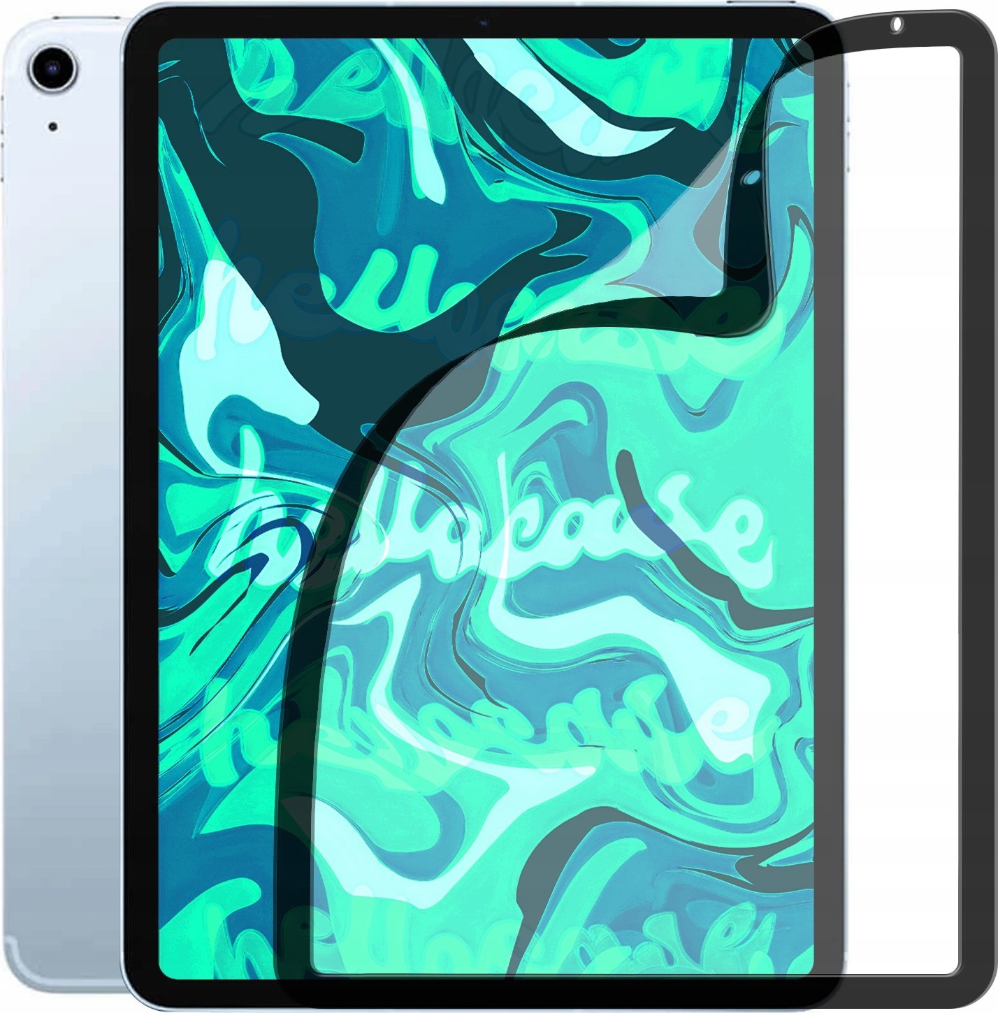 Hello Case Szkło Hybrydowe do IPAD AIR 10,9 cala (szybka 9H, pełne 5D,)