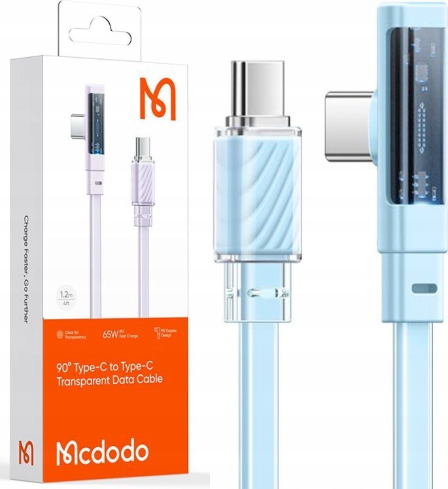Kabel USB Mcdodo USB-C - USB-C 2 m Niebieski