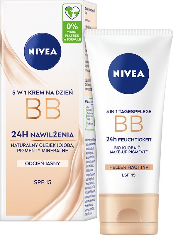 Osram Nivea BB Krem 5 w 1 Nawilżający SPF15 odcień jasny