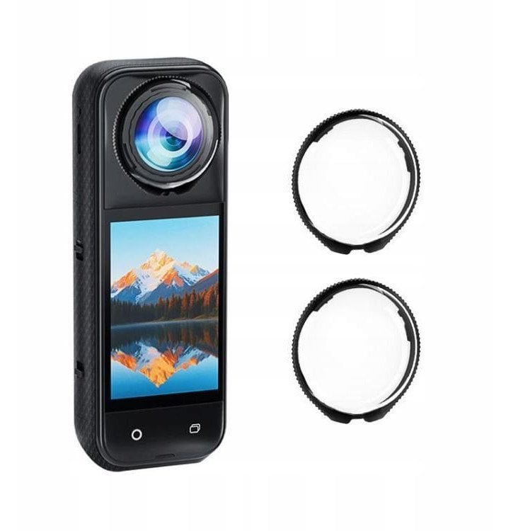Zestaw Osłon 2x Ochrona Osłona Szkło na Obiektyw Obiektywy do Insta360 X5 / PU749T