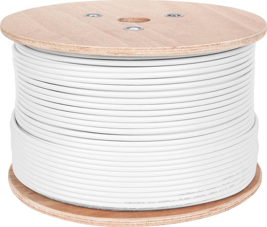 Cabletech Kabel koncentryczny F690BV.A biały szpula 305m
