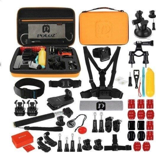 Puluz Zestaw 53 akcesoriów Puluz do kamer sportowych PKT26 uniwersalny
