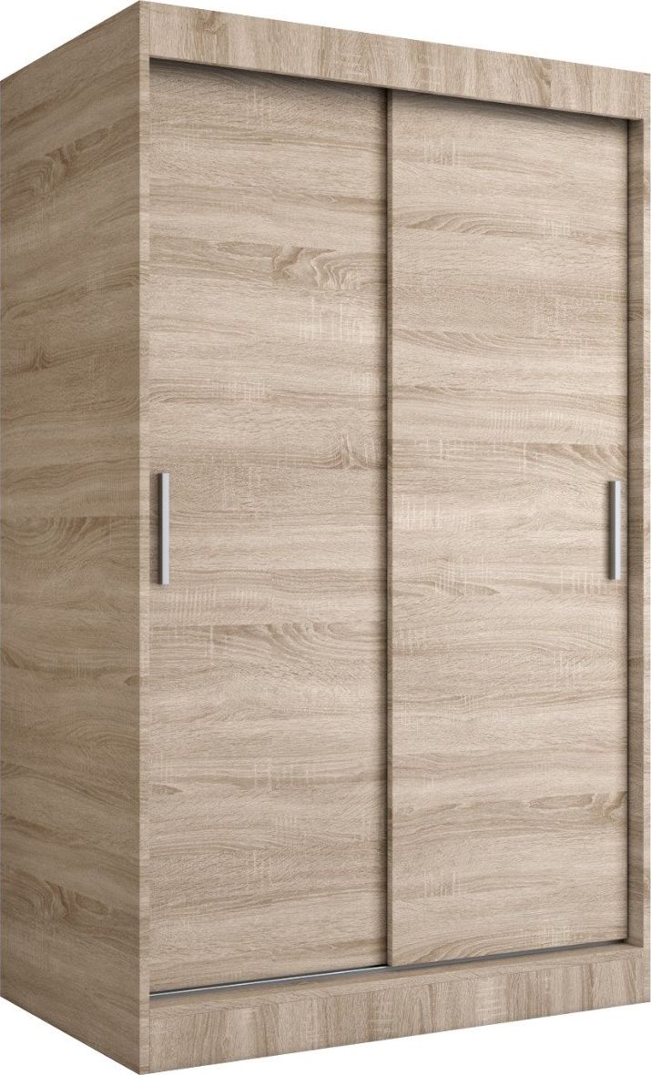 MKPOL Szafa przesuwna MODUO COMFORT 120 dąb sonoma gładka