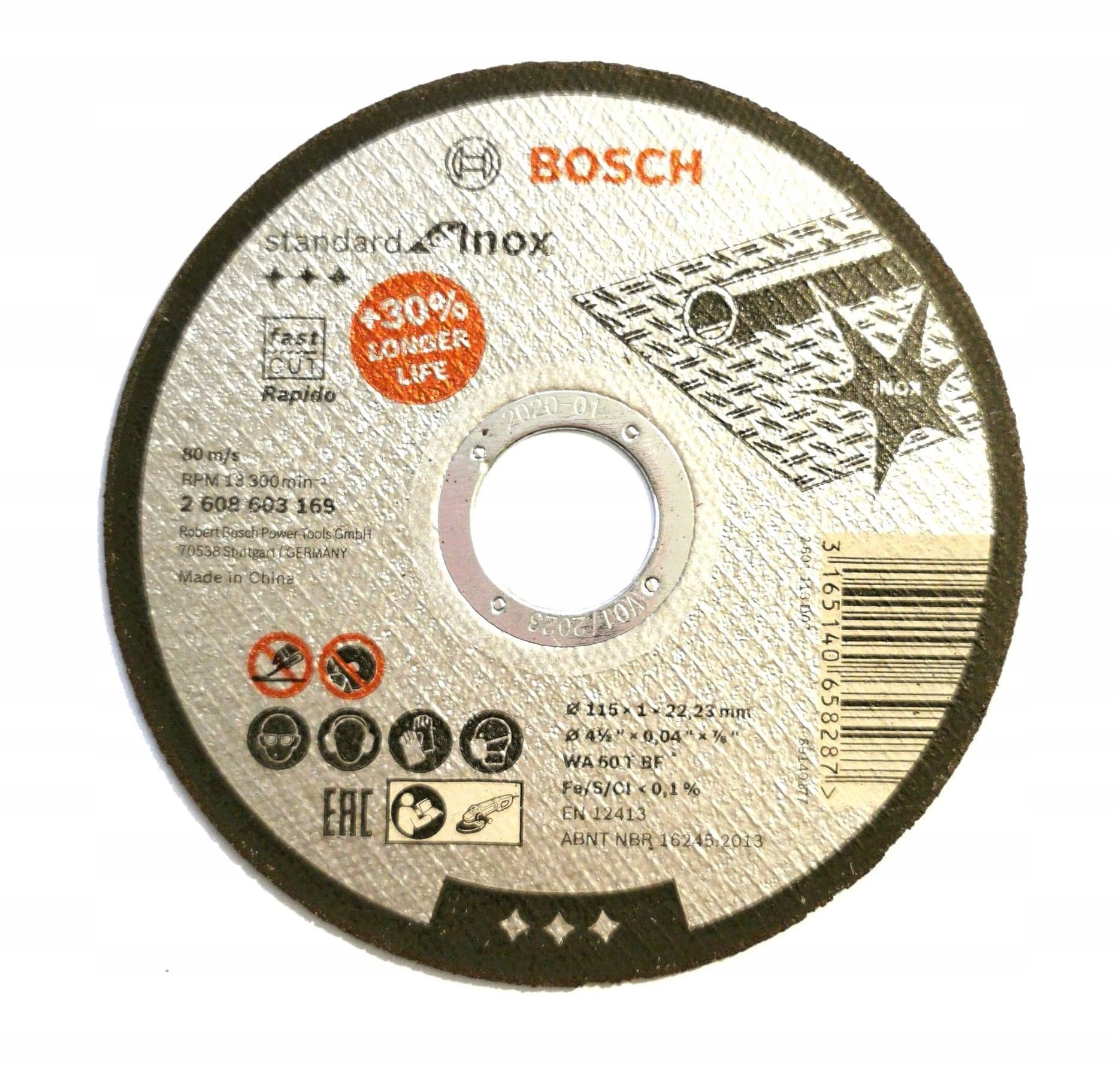 Bosch Tarcza tnąca Standard for Inox 115x1,0x22,23P