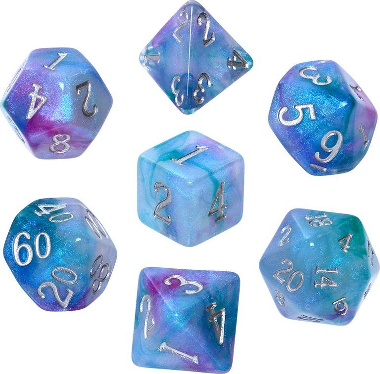 Rebel Komplet kości REBEL RPG - Akrylowe - Obłok Magellana