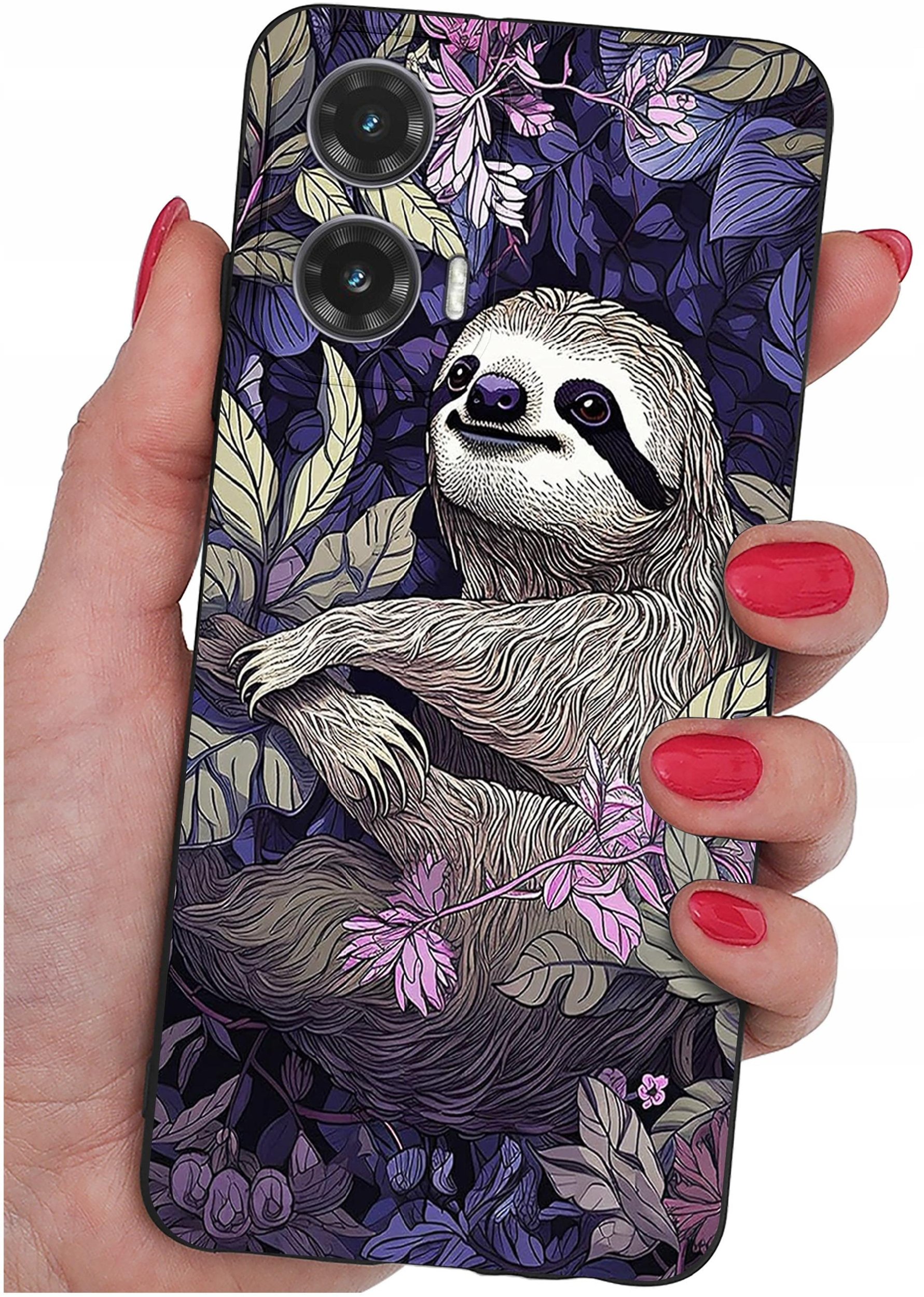 Etui do Motorola Moto G35 5G WZORY |SILIKONOWE MATT CASE + SZKŁO 9H