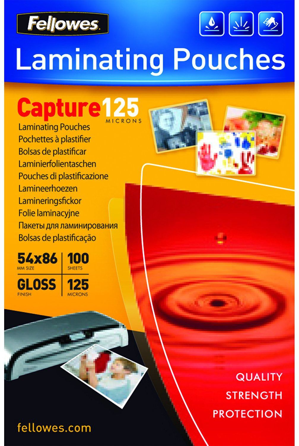 Fellowes folie do laminowania 125 µ 54x86 mm, 100 szt. (5306302)