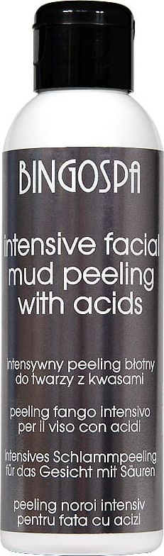 BingoSpa Intensywny peeling błotny do twarzy z kwasami 120 g