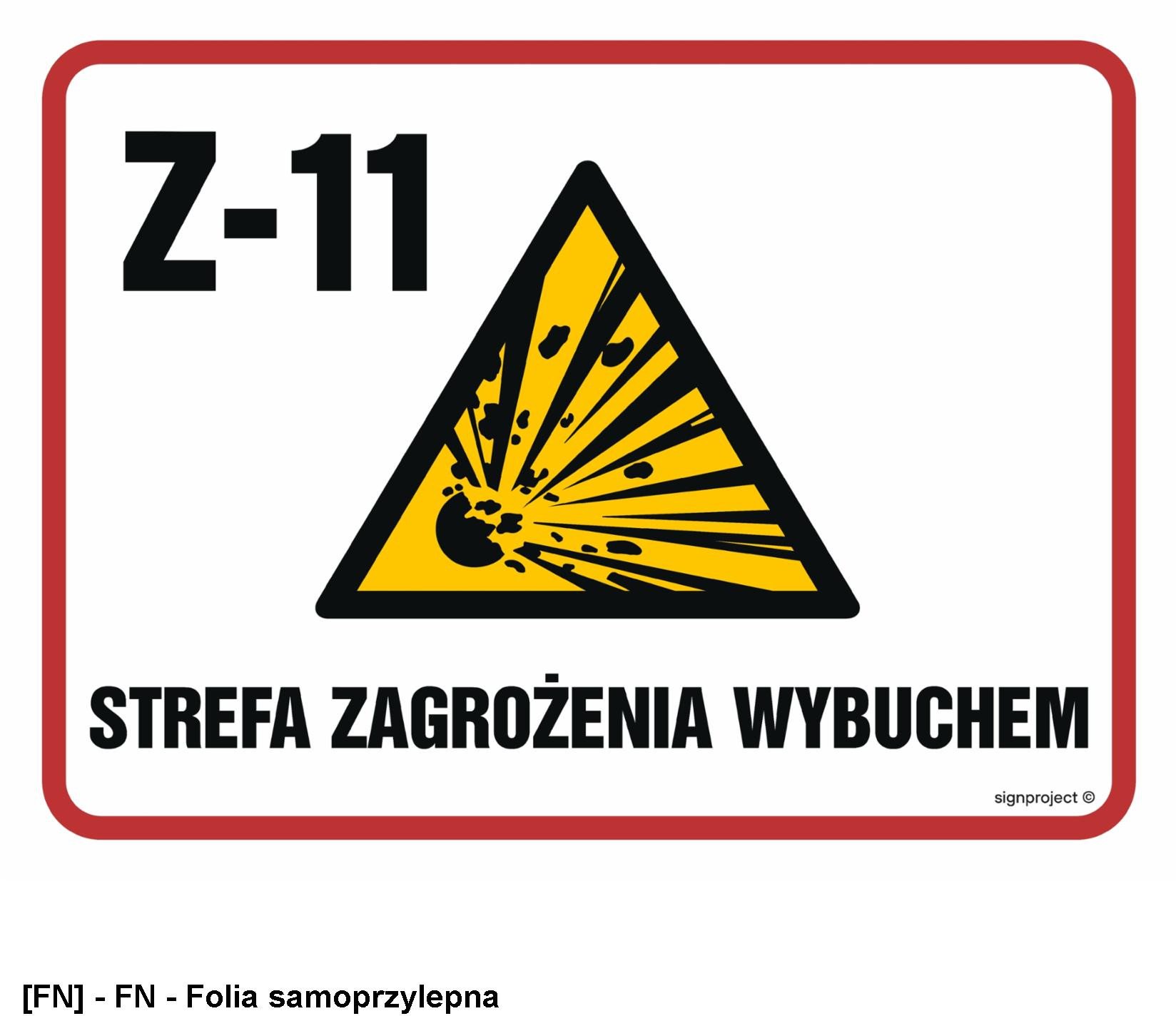 NB026 - Strefa zagrożenia wybuchem Z-11 800x600