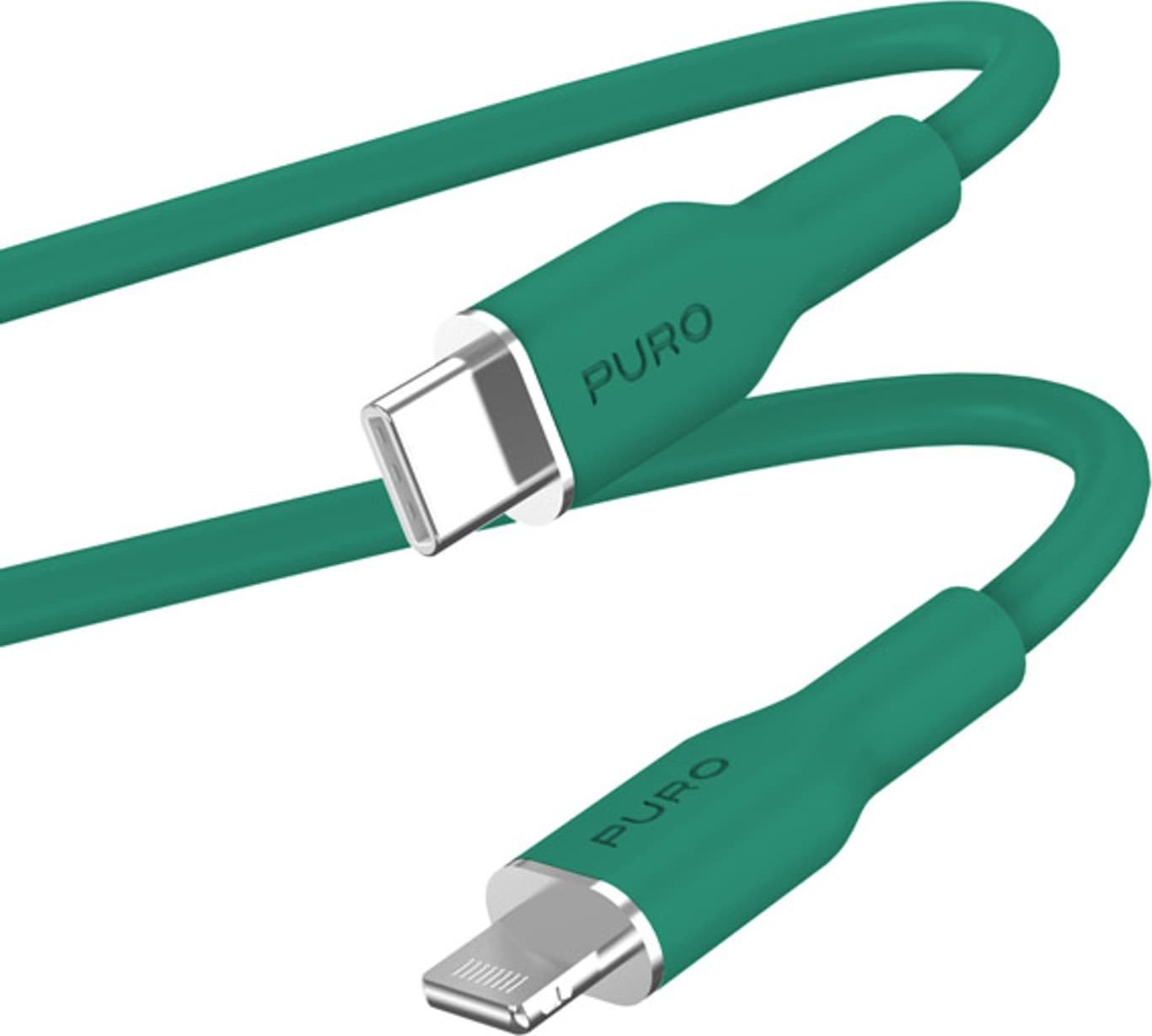 Kabel USB Puro Lightning - USB-C 1.5 m Zielony (PUR690)